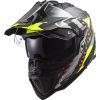 LS2 MX701 EXPLORER CARBON EXTEND adventure helma matná-H-V-žlutá